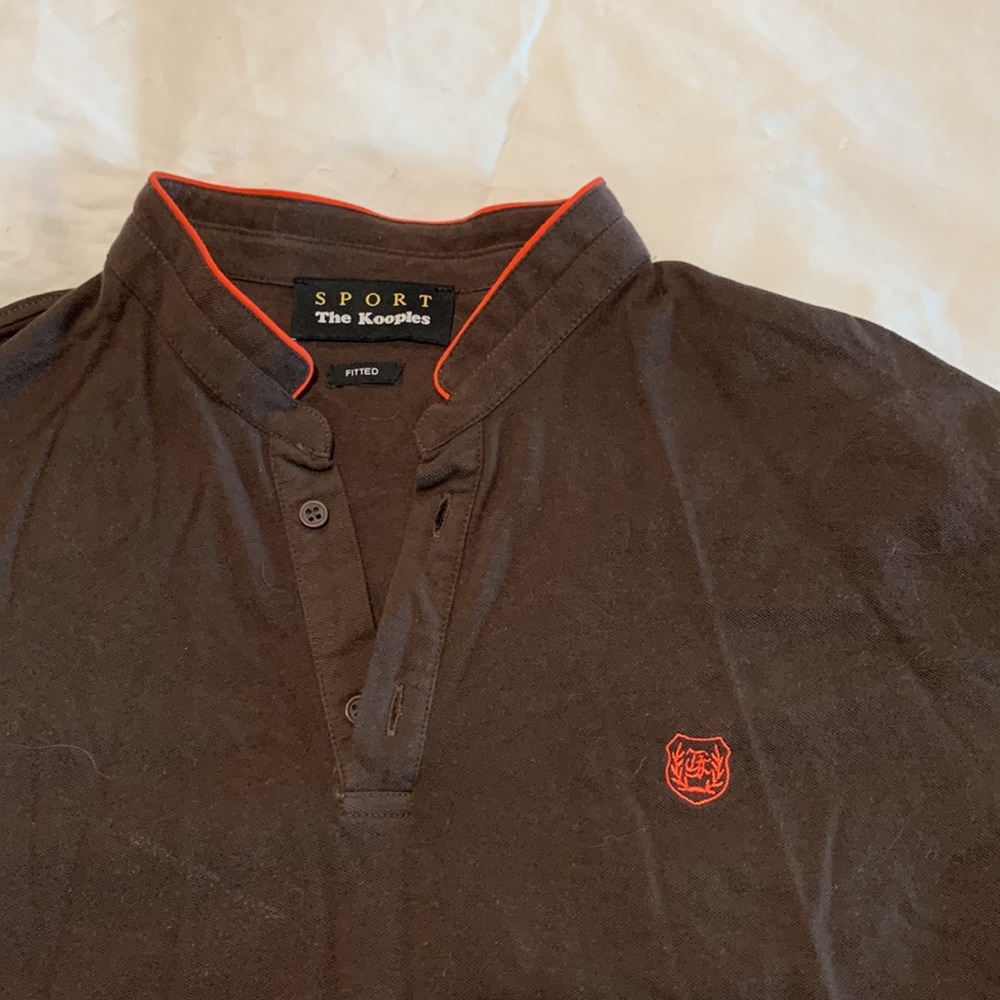 The Kooples Polo Shirt with Officer Collar